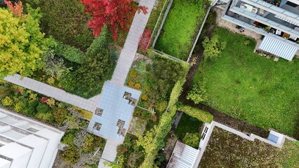 inner city green roof green space micro park