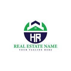 Real Estate Company Logo with House Icon