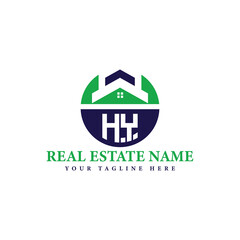 Real Estate Company Logo with House Icon