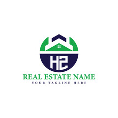 Real Estate Company Logo with House Icon