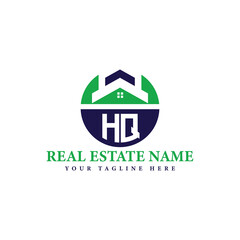 Real Estate Company Logo with House Icon