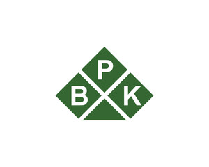 BPK logo design vector template. BPK