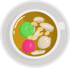 Wedang ronde Indonesian drink