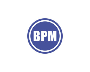 BPM logo design vector template. BPM