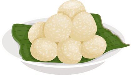 Onde-onde Illustration