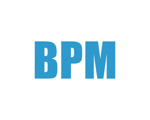 BPM logo design vector template. BPM