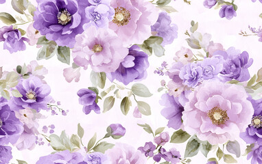 Retro style floral texture art background