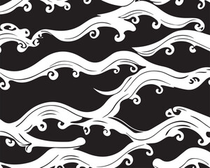 Fototapeta premium seamless wave pattern