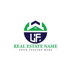 Real Estate Company Logo with House Icon