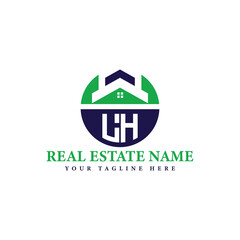 Real Estate Company Logo with House Icon