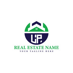Real Estate Company Logo with House Icon