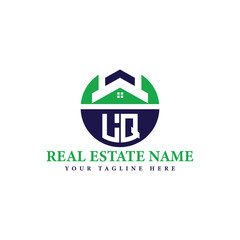 Real Estate Company Logo with House Icon