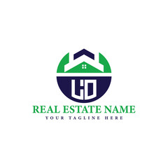 Real Estate Company Logo with House Icon