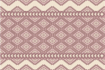 Geometric Ethnic pattern,
Native American tribal fabric, tile, carpet, vector,
illustration design, on creamy pink background
