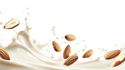 Almond Milk Splash with Nuts