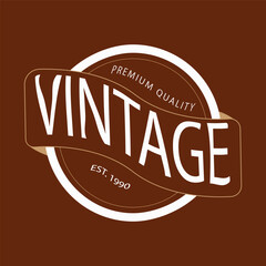 vintage logo Design, vintage logo design with stylist text and stylist shape and stock line