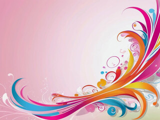 Elegant Soft Colorful Background Banner Template with Blank Space