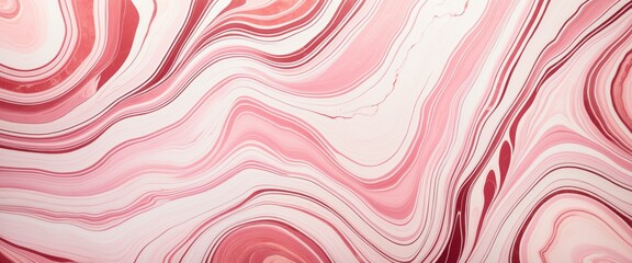 Pink Marble Texture with Stone Liquid Background in Rose Color