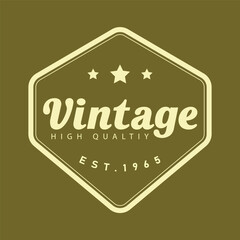 Inspiration vintage retro logo design, vintage logo design , vintage logo design with 3 star, vintage logo design with stock line