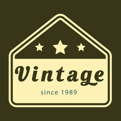 Inspiration vintage retro logo design, stylist shape vintage logo design,