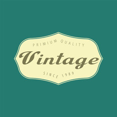 Vintage stylist shape logo design, vintage logo design, vintage brand logo design