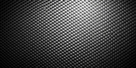 Obraz premium Textured black and white background with geometric pattern of repeating squares and a subtle gradient effect.