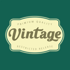 Vintage stylist shape logo design, vintage logo design, vintage brand logo design