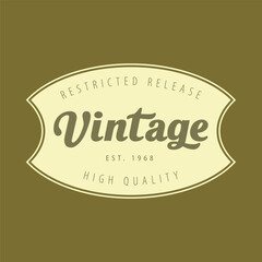 Vintage stylist shape logo design, vintage logo design, vintage brand logo design