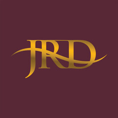 JRD Logo Design, JRD Letter Logo Design, JRD Gradient Effect Logo Design, JRD Gold Effect Logo Design
