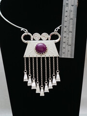 Beautiful handmade silver jewelry made by Hmong Silversmith