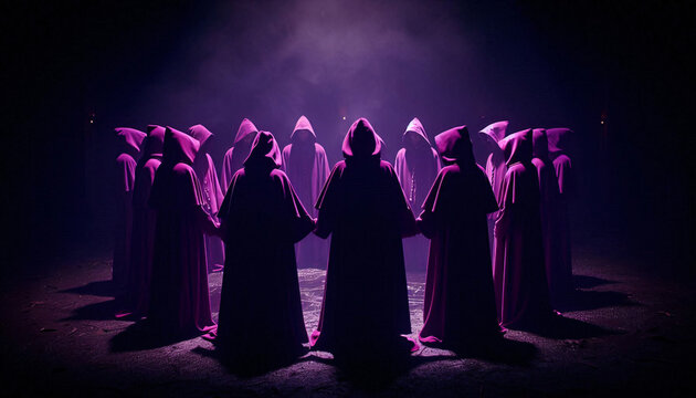 secret sect in a ritualistic moment occultism