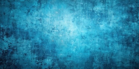 Fototapeta premium Textured blue background with distressed, worn, and faded appearance, perfect for adding a vintage aesthetic to your designs.