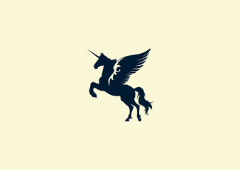 Fototapeta premium Vector illustration of Pegasus Logo Design