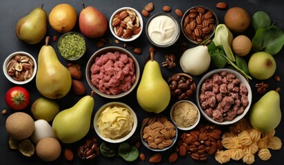 mix of fruits and vegetables