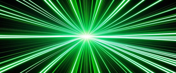 Obraz premium Neon Speed Light Abstract Background with Burst of Laser Beam Energy