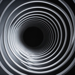 Obraz premium black and white spiral background