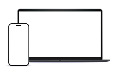Mockup of tablet and mobile phone, editable vector file