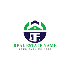 Fototapeta premium Real Estate Company Logo with House Icon