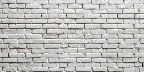 Obraz premium A seamless, weathered, white brick wall texture with subtle variations in the brick surface and mortar joints.