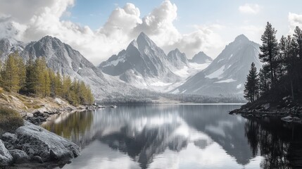 Mountain Lake Serenity