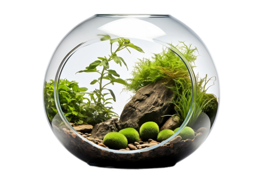 Self-sustaining Ecosystem Inside a Glass Sphere