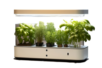 Self-watering Indoor Garden with Integrated LED