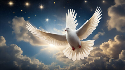 Obraz premium dove in the sky