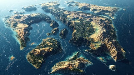 Historical visualization of Pangaea's breakup into today's continents due to plate tectonics