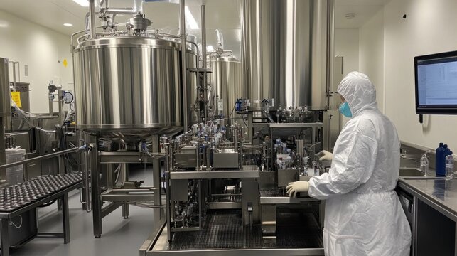Biomanufacturing process intensification through continuous bioreactor systems, highlighting enhanced productivity and cost savings