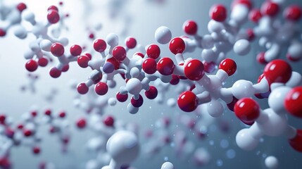 Colorful and intricate molecular abstract digital background with geometric shapes patterns and structures  Represents the complex world of science research and medical innovation