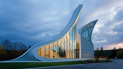 A modern church with innovative architecture