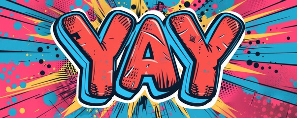 Obraz premium Playful pop art background with 