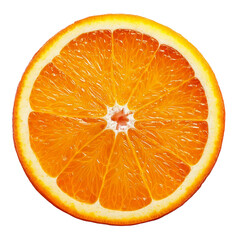 sliced orange half isolated with transparent background, superfood healthy fruit orange slice citrus fruit png