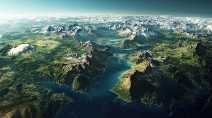 Historical visualization of Pangaea's breakup into today's continents due to plate tectonics